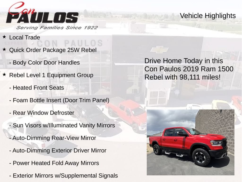 Used 2019 RAM 1500 Rebel w/ Rebel Level 1 Equipment Group AWD/4WD image 8