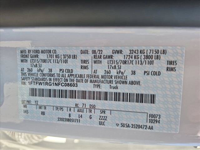 Used 2022 Ford F150 Raptor w/ Equipment Group 801A High AWD/4WD image 26