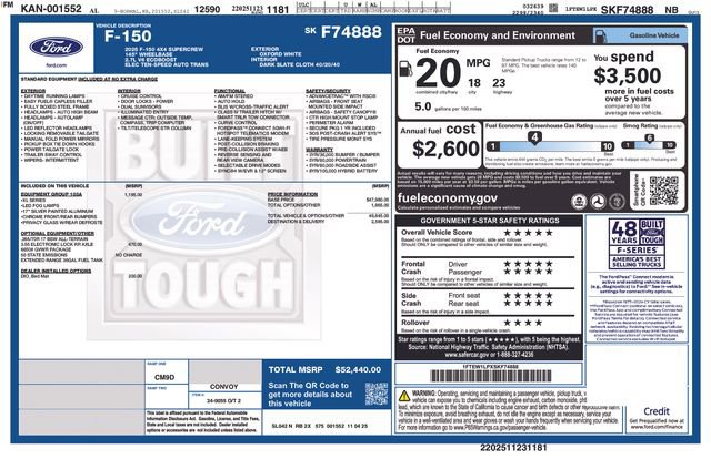 New 2025 Ford F150 XL w/ Equipment Group 103A High image 9