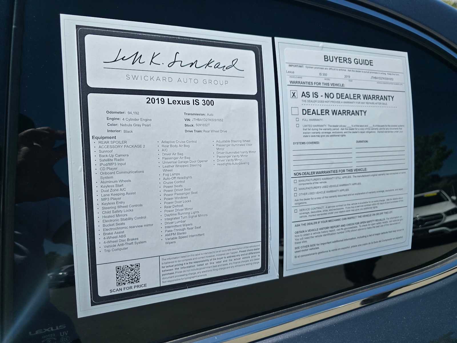 Used 2019 Lexus IS 300 w/ Accessory Package 2 RWD image 18