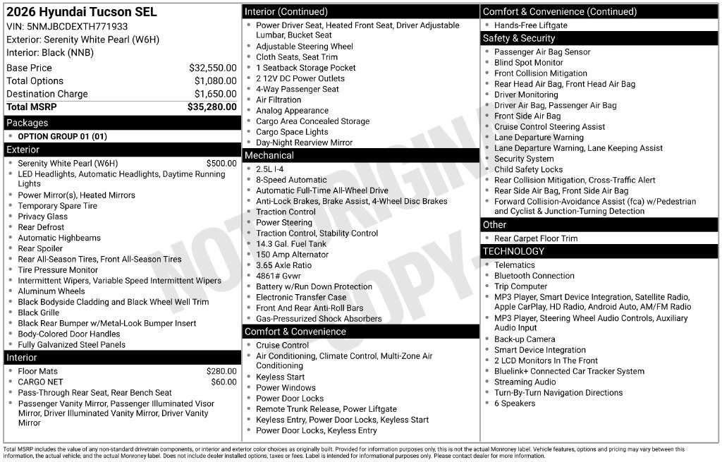 New 2026 Hyundai Tucson SEL Plus AWD/4WD image 24