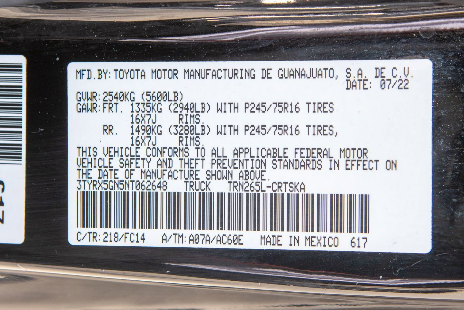 Used 2022 Toyota Tacoma SR5 w/ SR5 Appearance Package (SM) RWD image 30