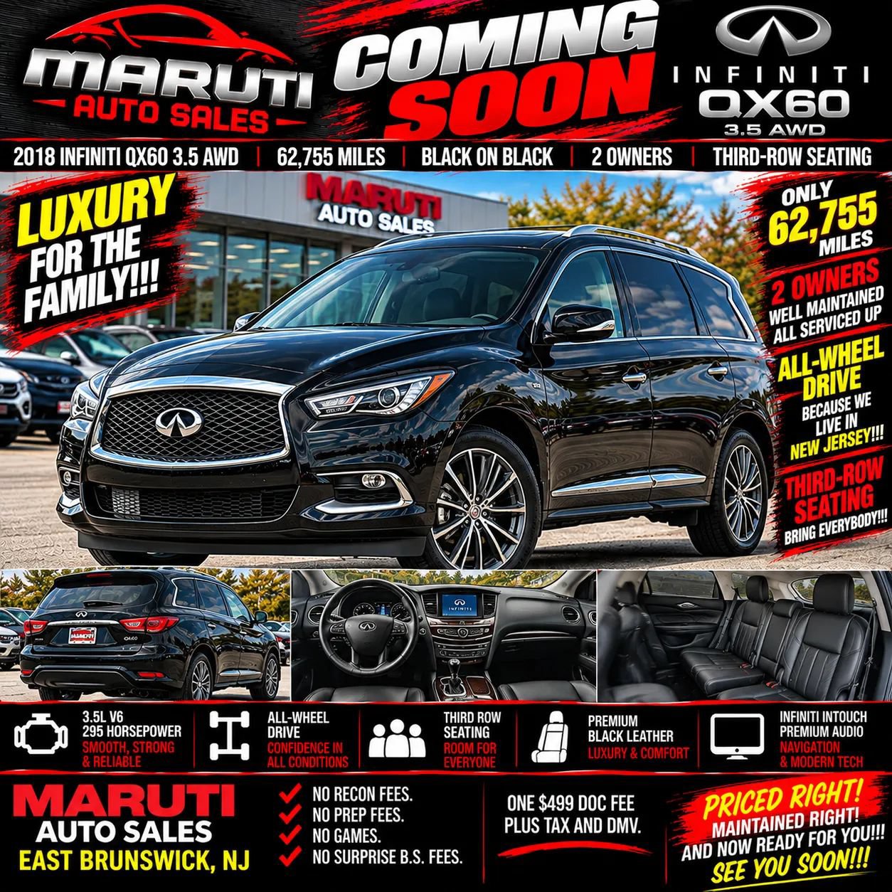 Used 2018 INFINITI QX60 Luxe w/ Premium Package