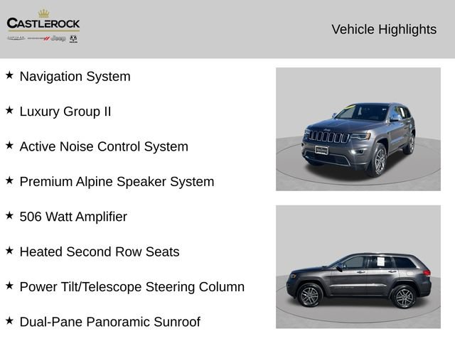 Certified 2019 Jeep Grand Cherokee Limited w/ Luxury Group II AWD/4WD image 4