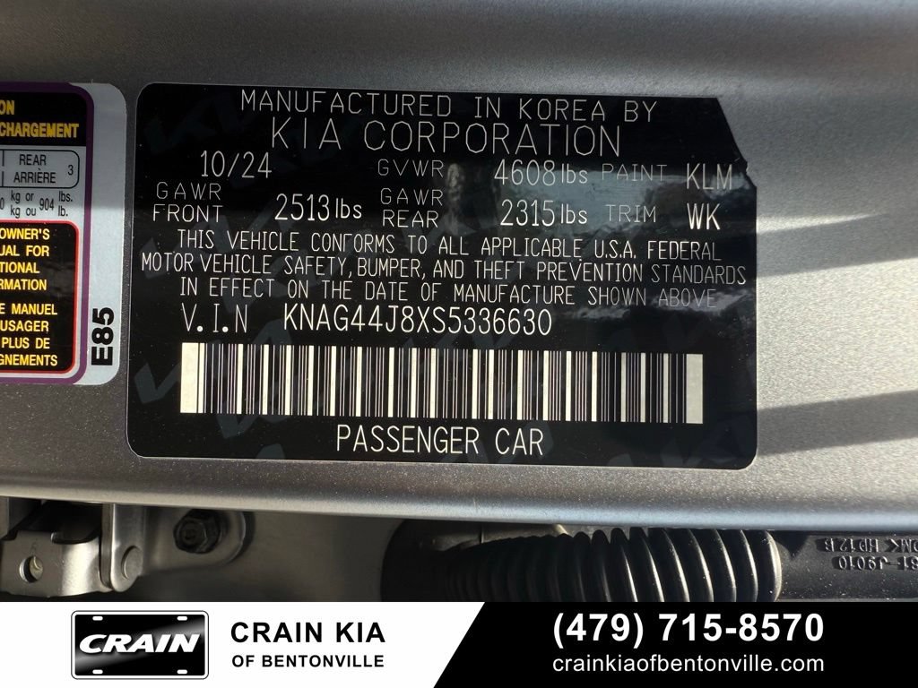 Certified 2025 Kia K5 GT w/ GT1 Package FWD image 34