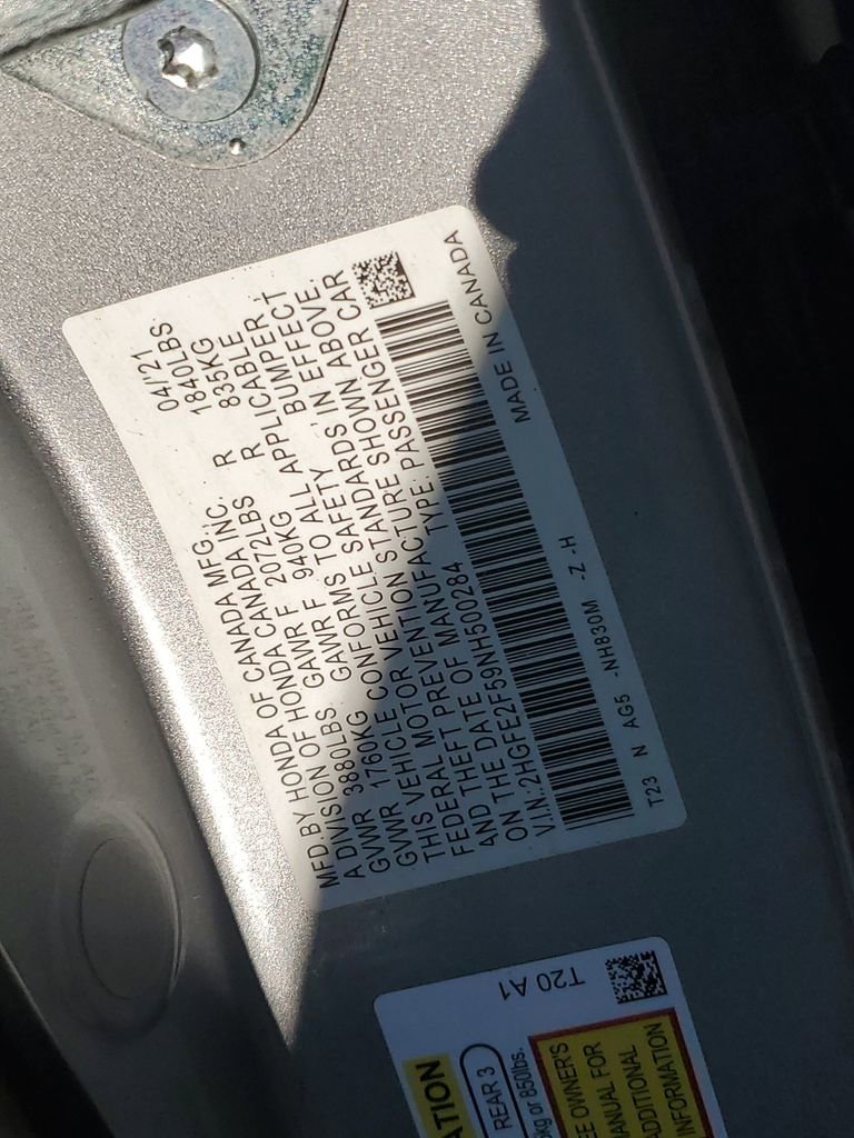 Used 2022 Honda Civic Sport image 35