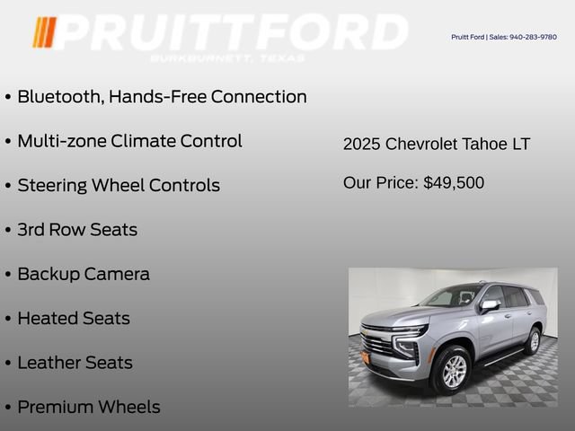 Used 2025 Chevrolet Tahoe LT RWD image 19