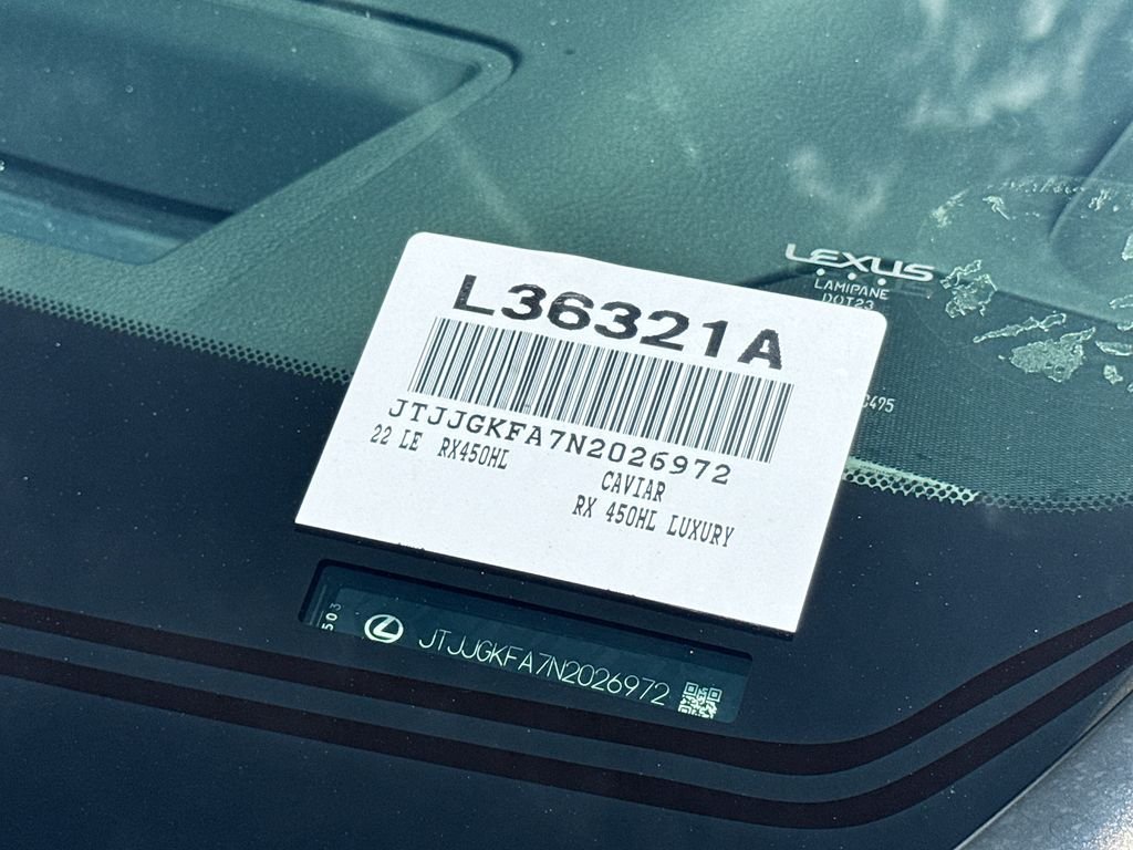 Used 2022 Lexus RX 450hL Luxury w/ Cold Area Package (CT) AWD/4WD image 17