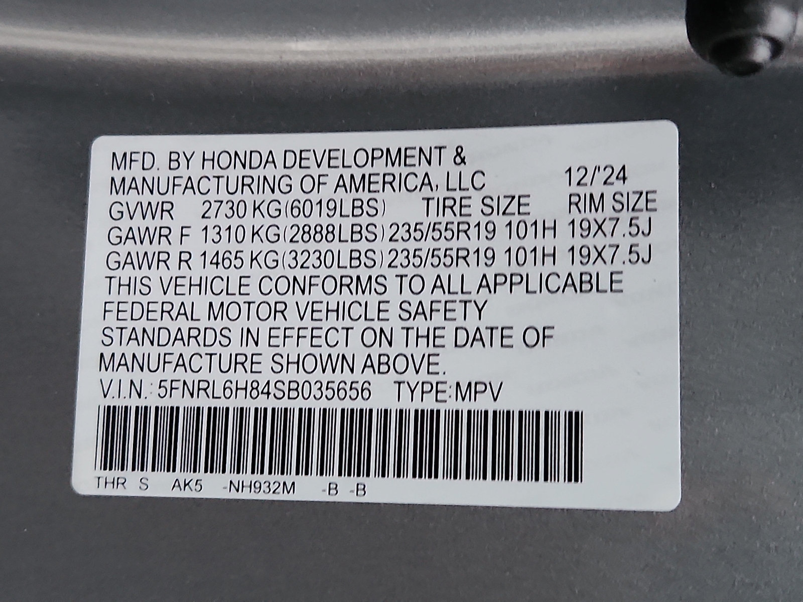 Used 2025 Honda Odyssey Touring image 27