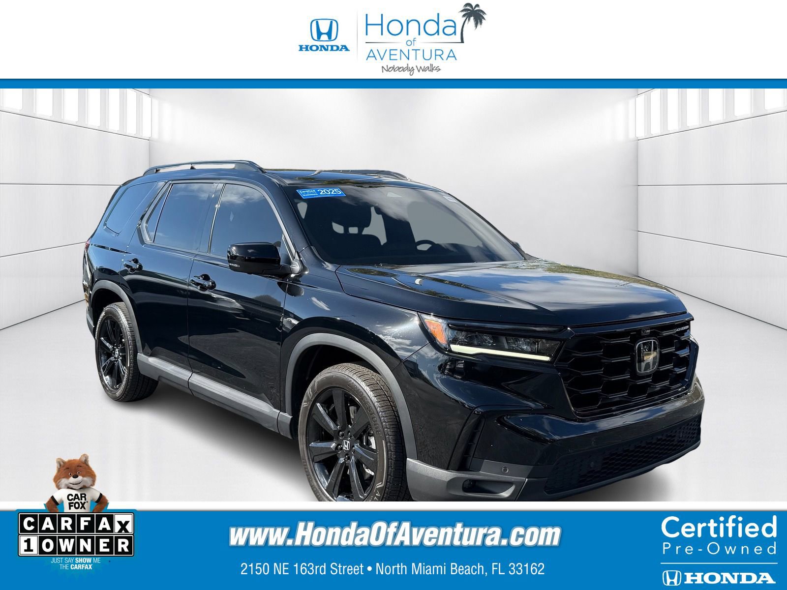 Certified 2025 Honda Pilot Black Edition image 1