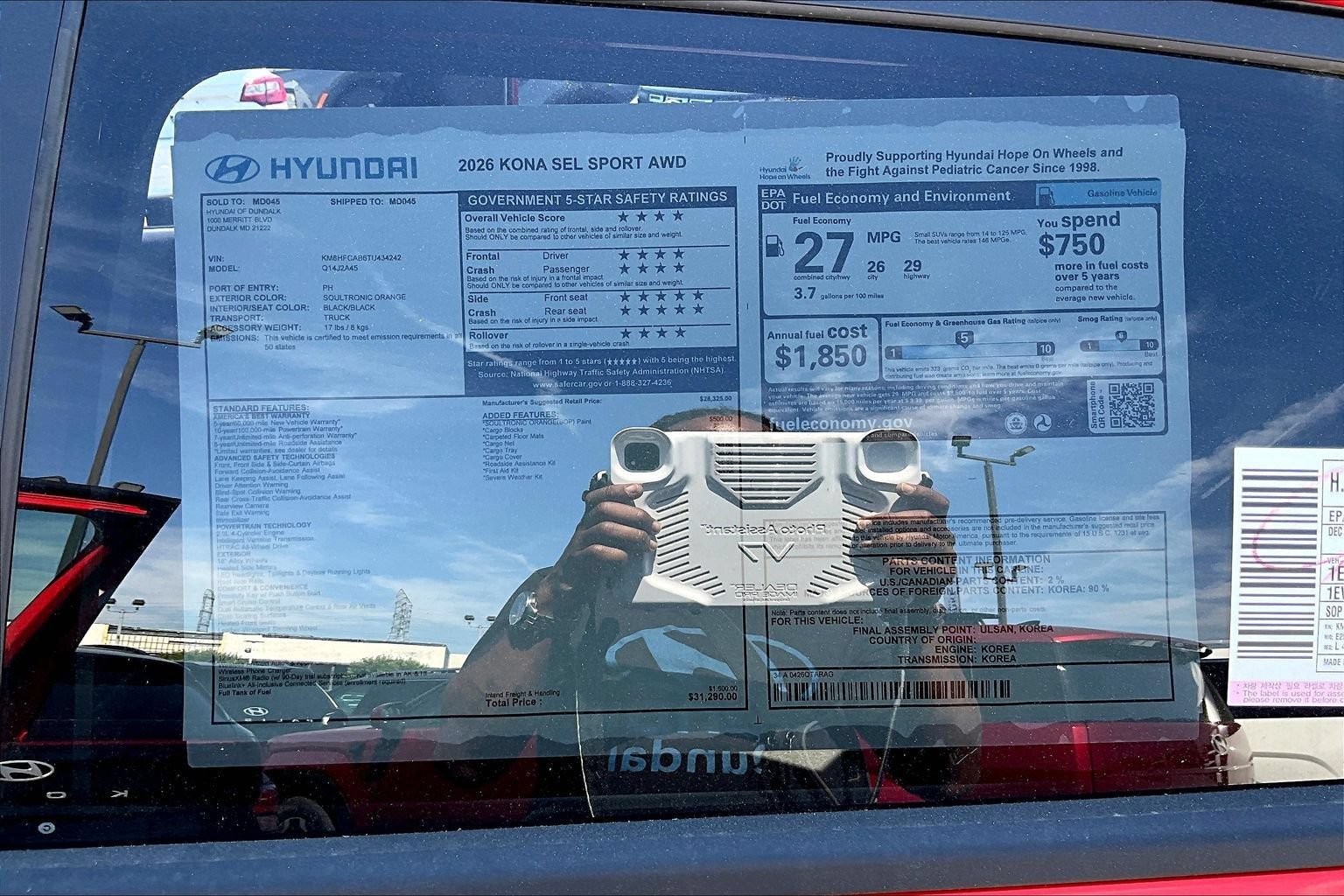 New 2026 Hyundai Kona SEL Sport AWD/4WD image 19