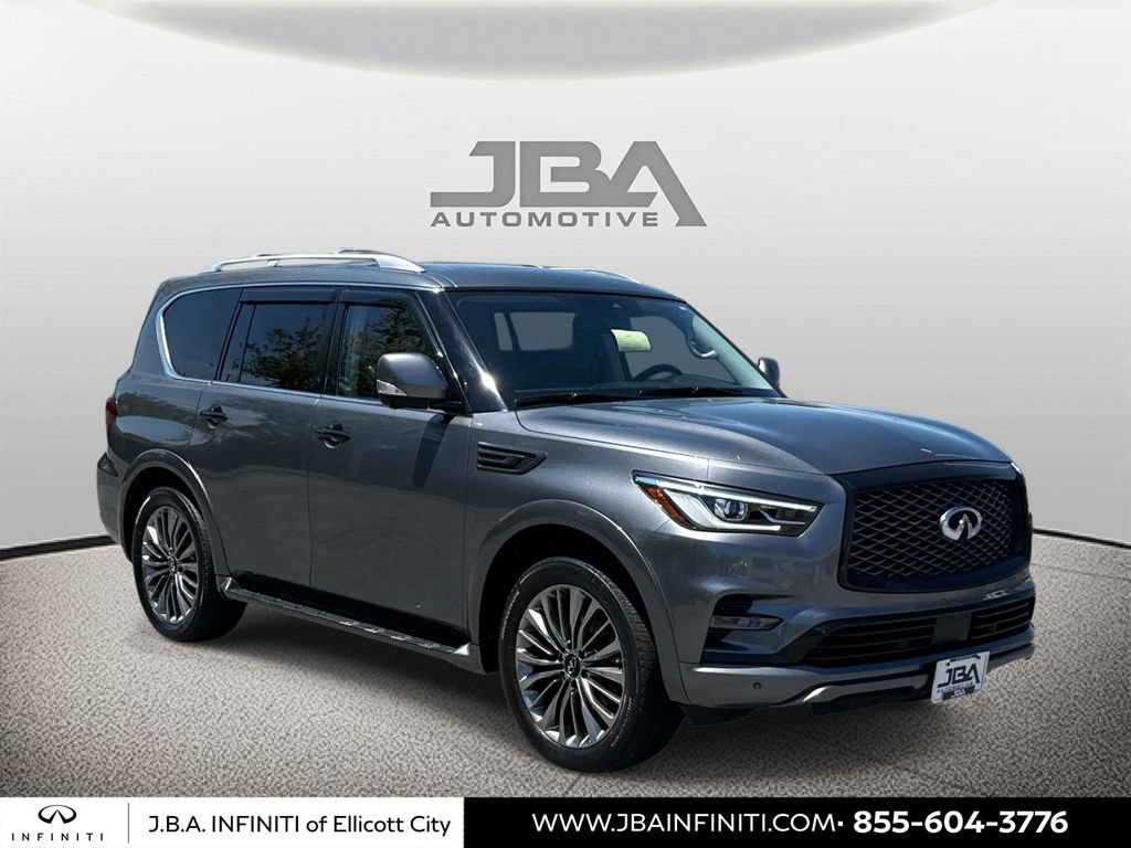 Used 2019 INFINITI QX80 Luxe w/ 22" Wheel Package AWD/4WD video 1