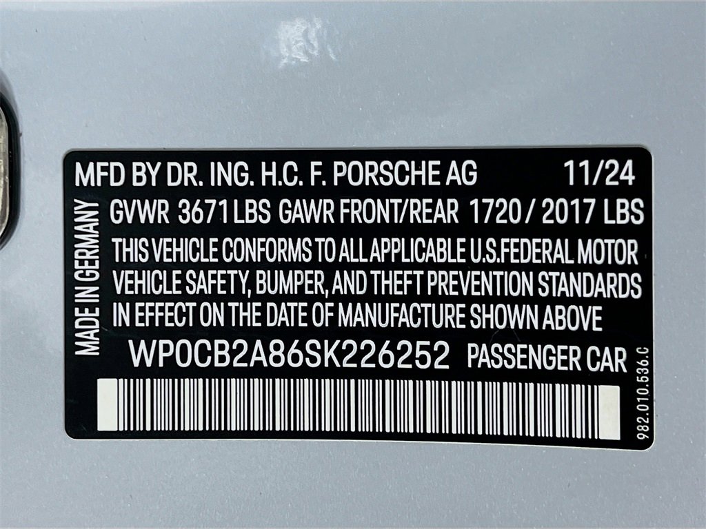 New 2025 Porsche 718 Boxster S image 27