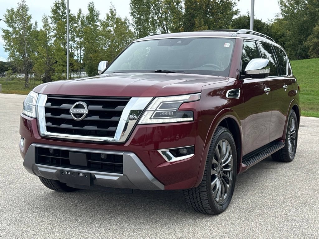 Used 2023 Nissan Armada Platinum w/ Captain's Chairs Package AWD/4WD image 2