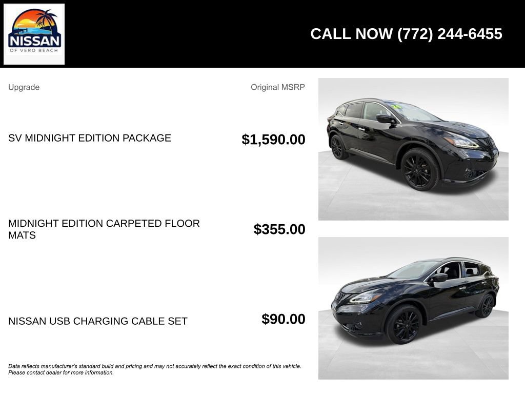 Used 2024 Nissan Murano SV w/ SV Midnight Edition Package image 6