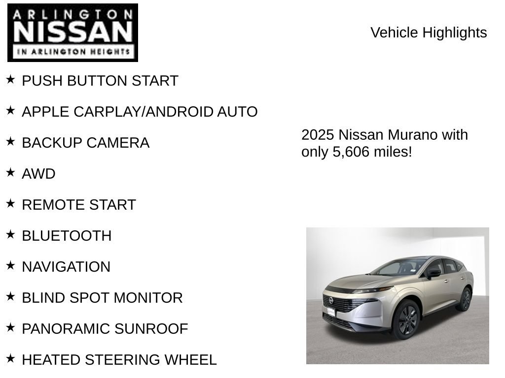 Used 2025 Nissan Murano SL w/ Cargo Package AWD/4WD image 8