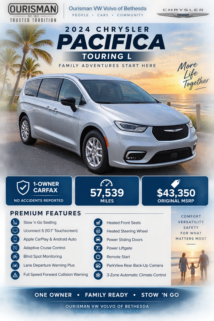 Used 2024 Chrysler Pacifica Touring-L