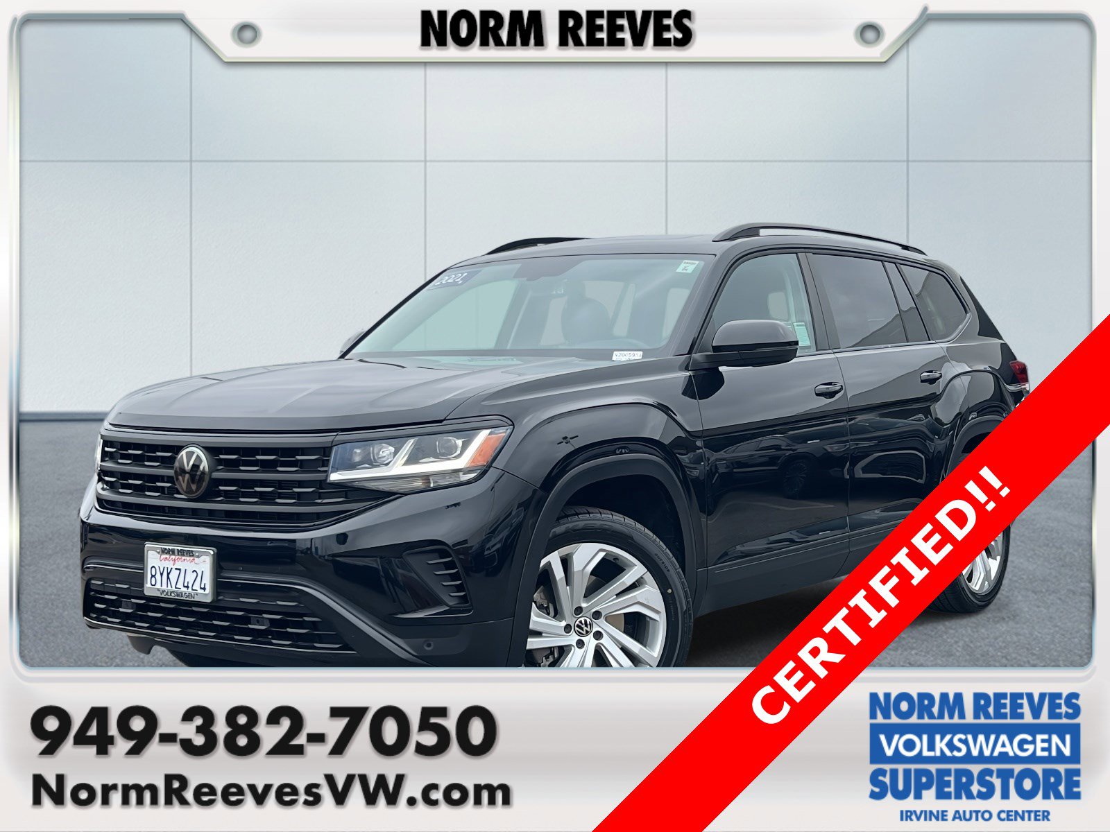 Used 2021 Volkswagen Atlas SE w/ Panoramic Sunroof Package