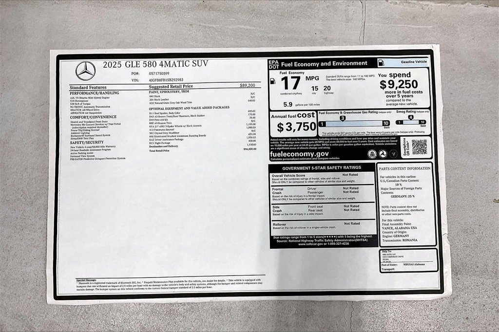 Used 2025 Mercedes-Benz GLE 580 4MATIC image 19