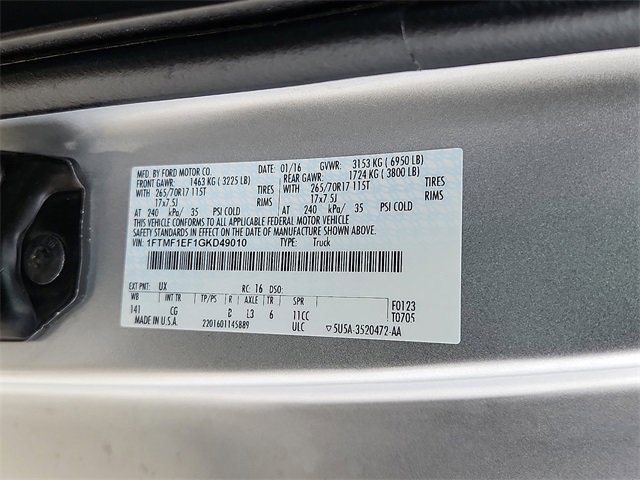 Used 2016 Ford F150 XL w/ Equipment Group 101A Mid image 13