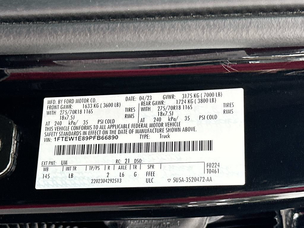 Used 2023 Ford F150 Tremor w/ Trailer Tow Package AWD/4WD image 27