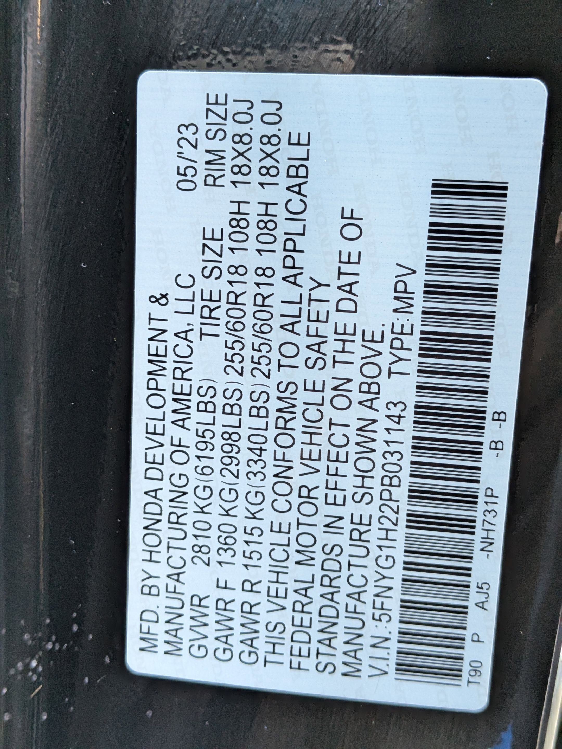 Certified 2023 Honda Pilot LX image 32