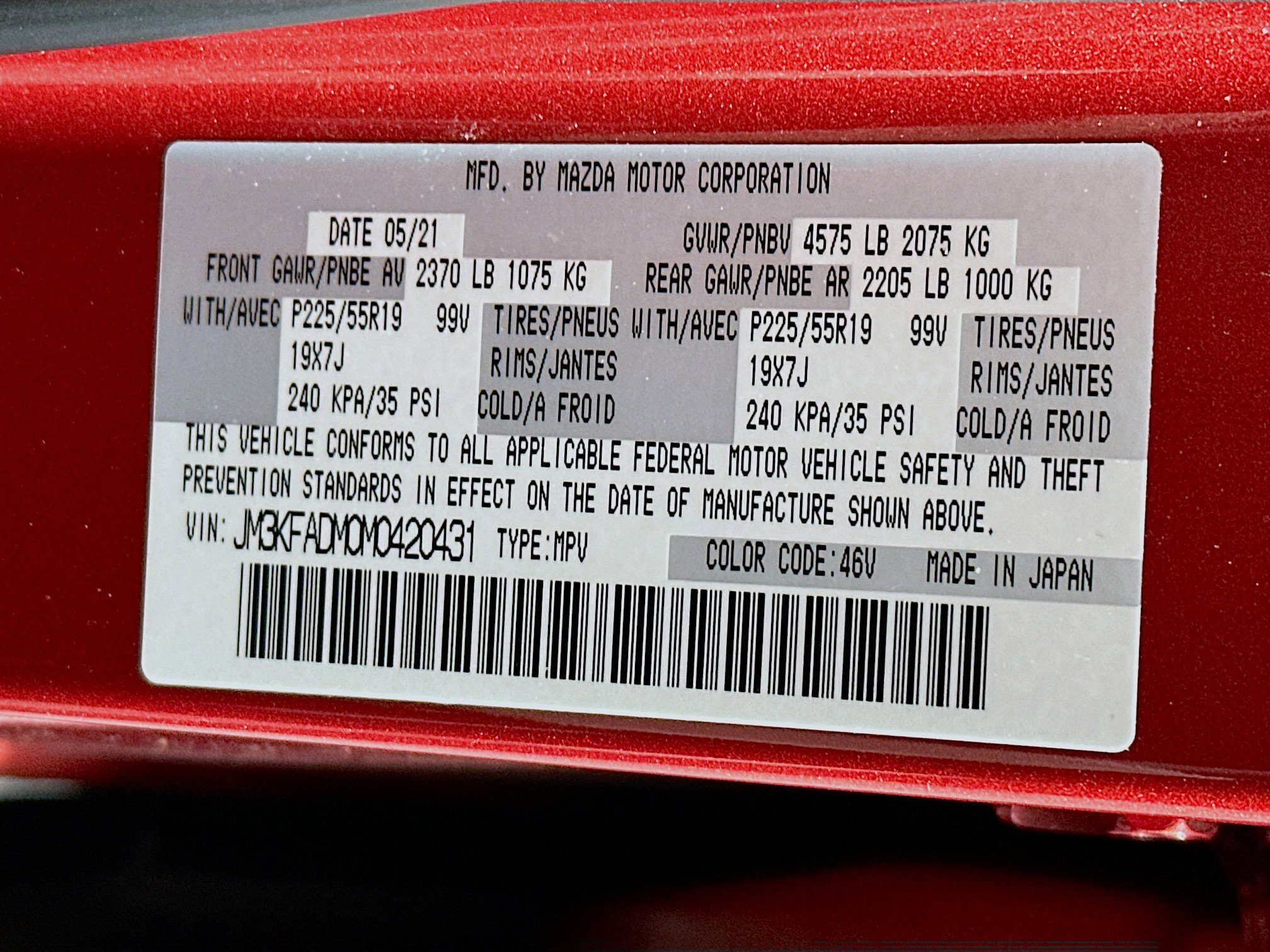 Used 2021 MAZDA CX-5 Grand Touring w/ GT Premium Package image 12