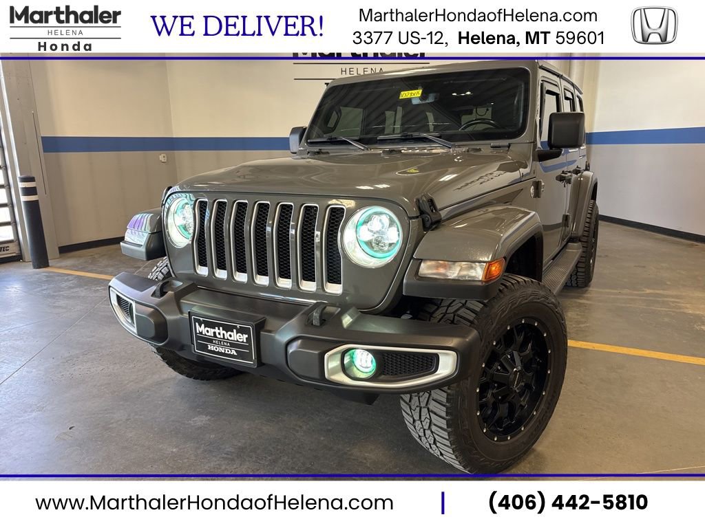 Used 2021 Jeep Wrangler Unlimited Sahara w/ Uconnect 4C Nav & Sound Group image 1