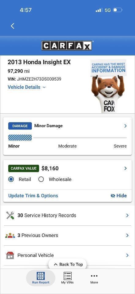 Used 2013 Honda Insight EX image 16