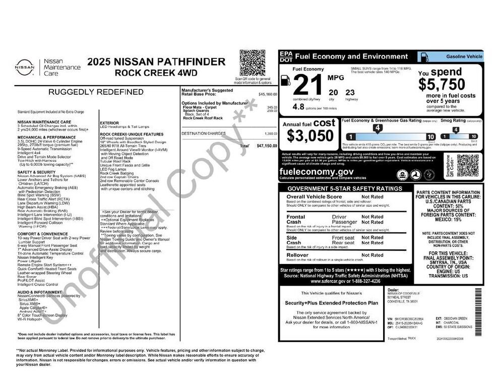 Used 2025 Nissan Pathfinder Rock Creek AWD/4WD image 31