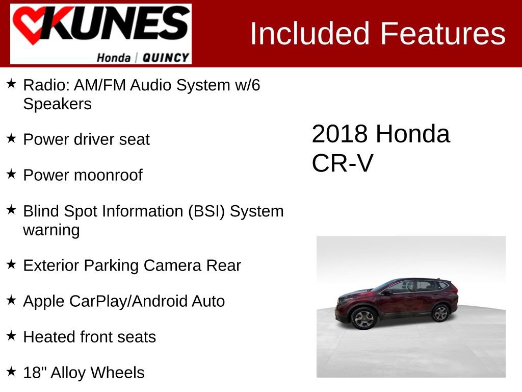Used 2018 Honda CR-V EX image 2
