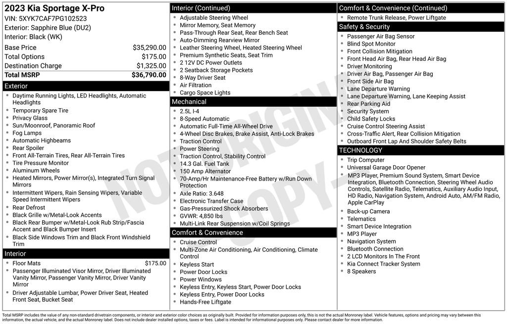 Certified 2023 Kia Sportage X-Pro AWD/4WD image 25