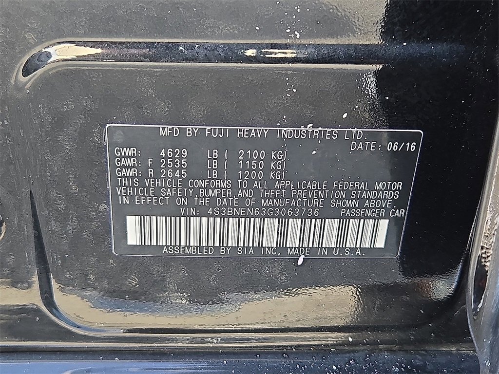 Used 2016 Subaru Legacy 3.6R Limited image 27