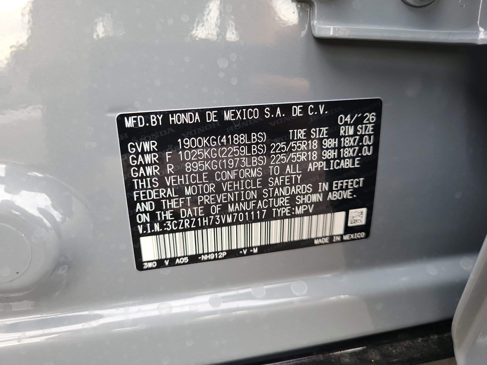 New 2027 Honda HR-V EX-L image 33
