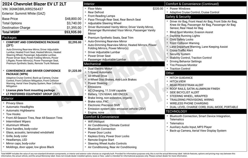 Used 2024 Chevrolet Blazer EV LT image 30