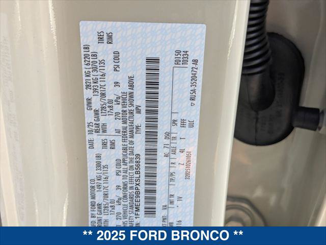 New 2025 Ford Bronco Badlands AWD/4WD image 20