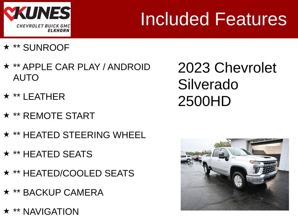 Used 2023 Chevrolet Silverado 2500 LTZ w/ LTZ Plus Package AWD/4WD image 2