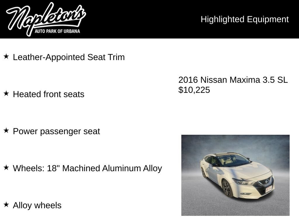 Used 2016 Nissan Maxima 3.5 SL FWD image 5