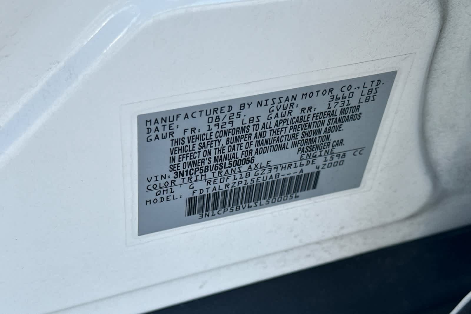 Certified 2025 Nissan Kicks Play S FWD image 35