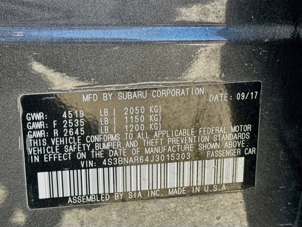 Used 2018 Subaru Legacy 2.5i Sport AWD/4WD image 39