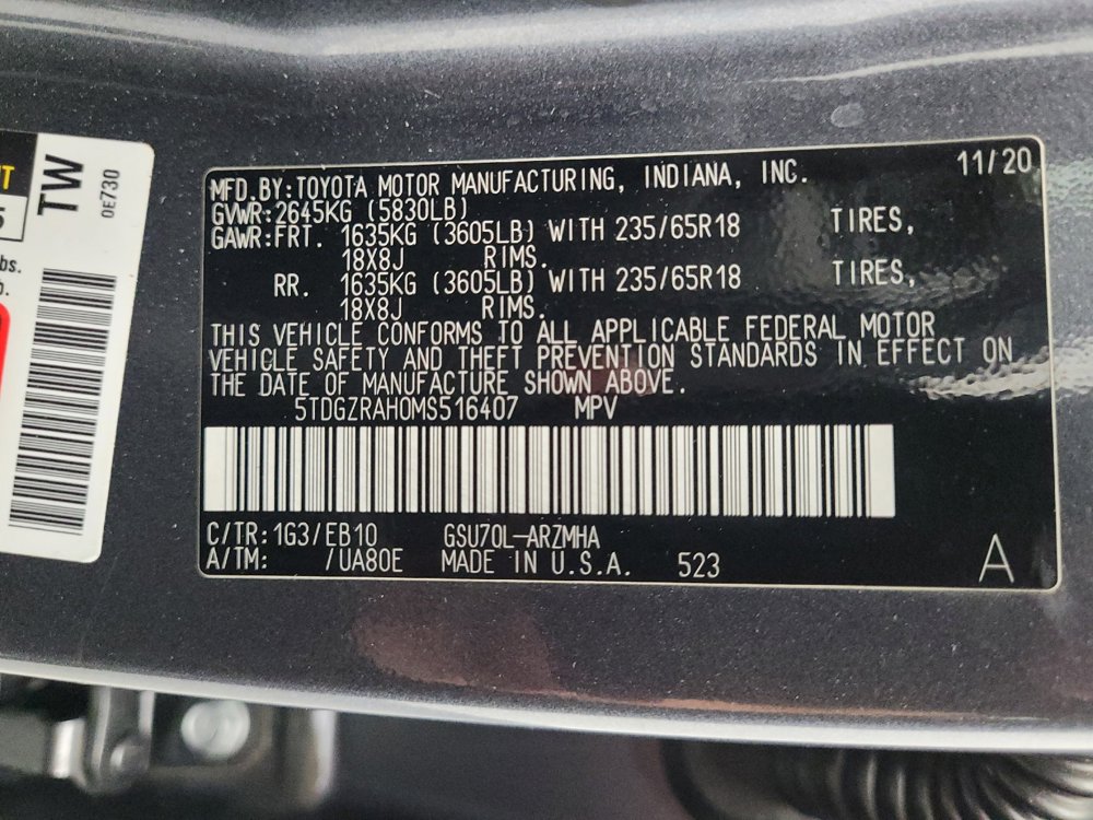 Used 2021 Toyota Highlander XLE FWD image 33