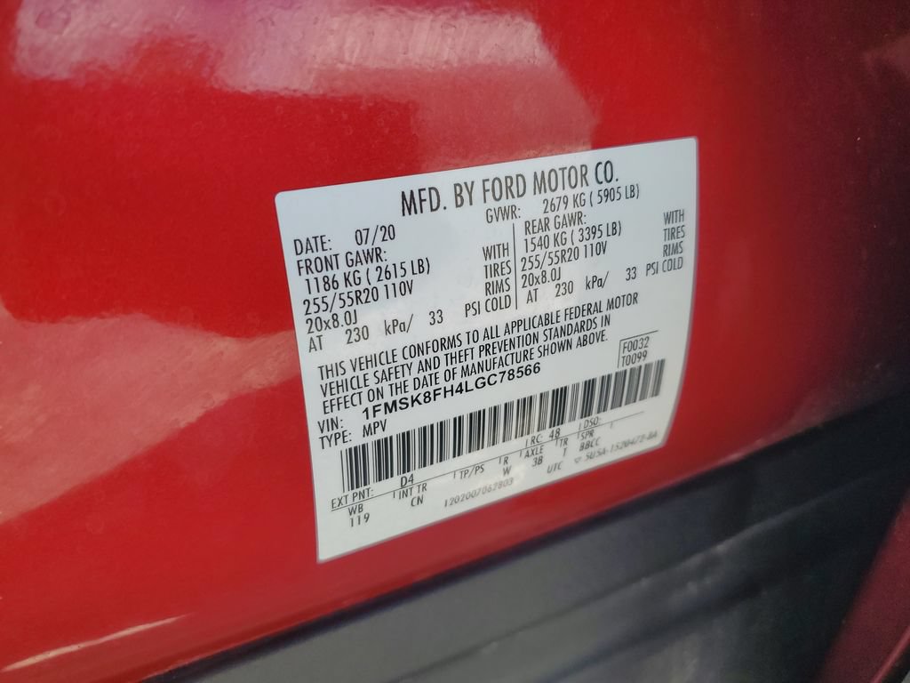 Used 2020 Ford Explorer Limited w/ Class III Trailer Tow Package AWD/4WD image 24