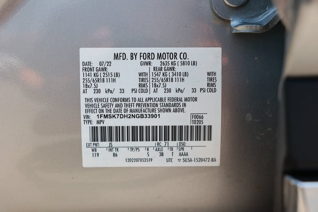 Used 2022 Ford Explorer XLT RWD image 38