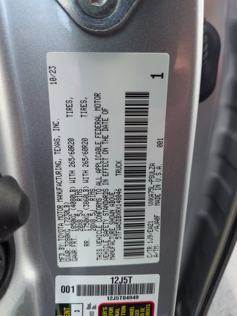 Used 2024 Toyota Tundra Limited w/ TRD Off-Road Package AWD/4WD image 29