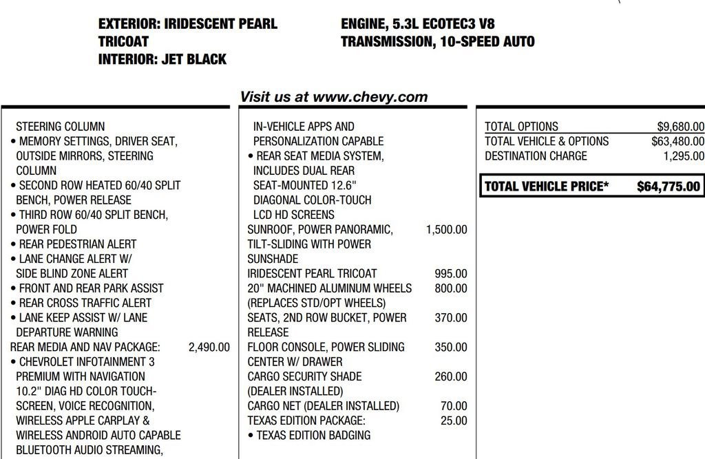 Used 2021 Chevrolet Tahoe LT w/ Luxury Package RWD image 23