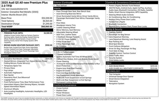Certified 2025 Audi Q5 Premium w/ Premium Plus AWD/4WD image 37