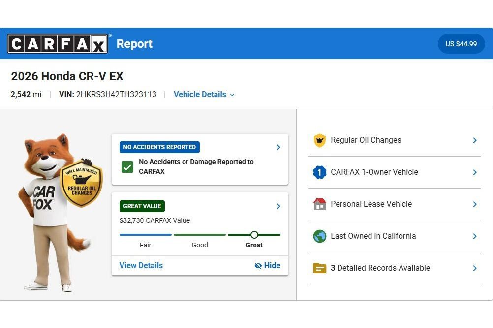 Used 2026 Honda CR-V EX image 3