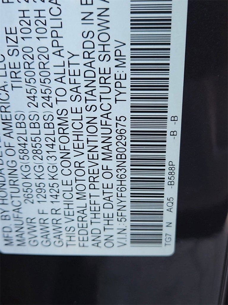 Certified 2022 Honda Pilot Touring image 38