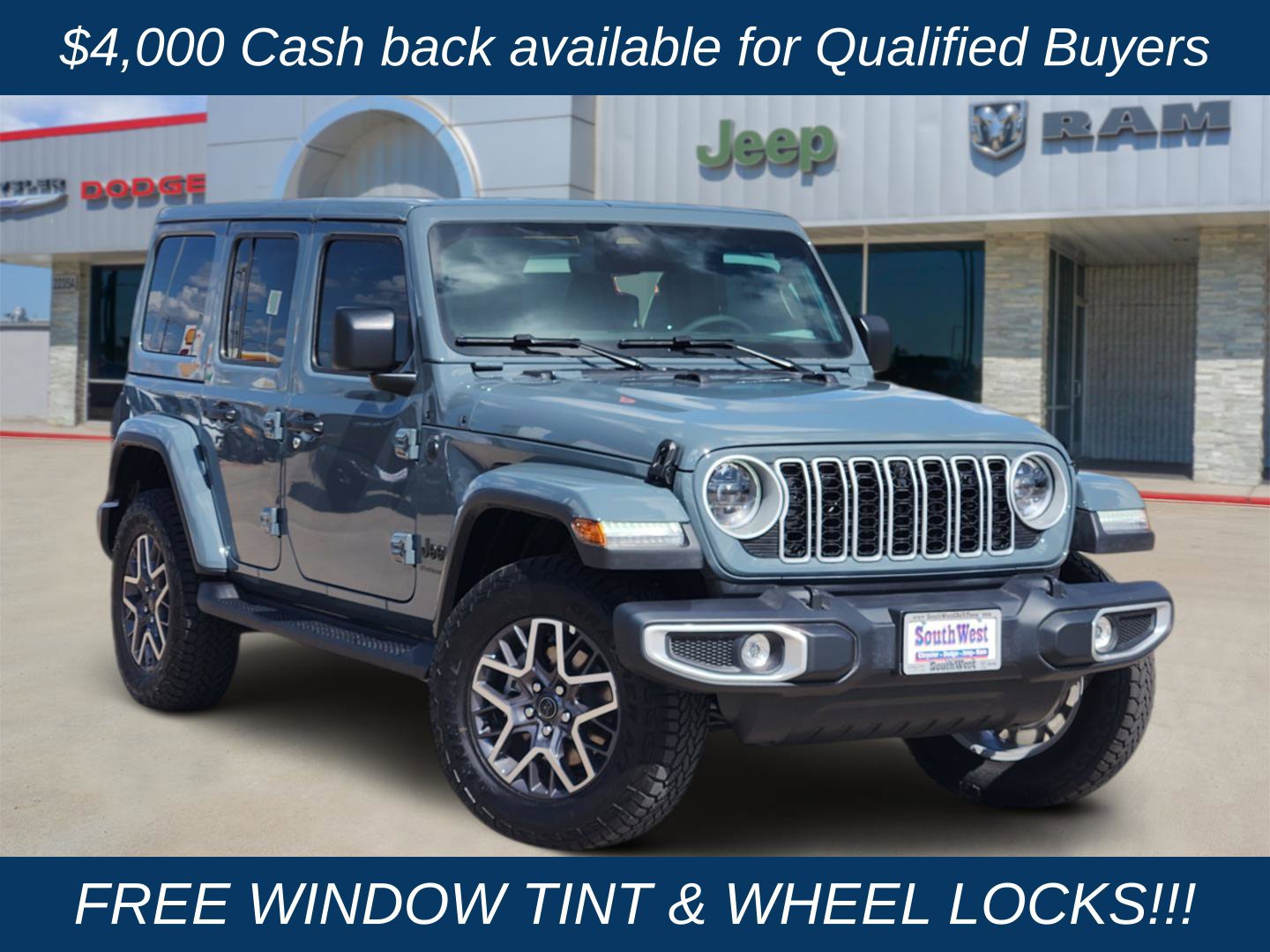 New 2026 Jeep Wrangler Unlimited Sahara AWD/4WD 360° Tour