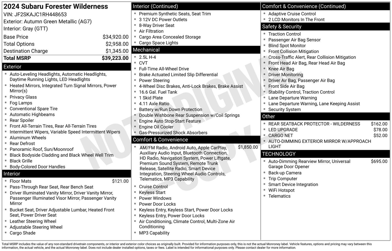 Used 2024 Subaru Forester Wilderness image 28
